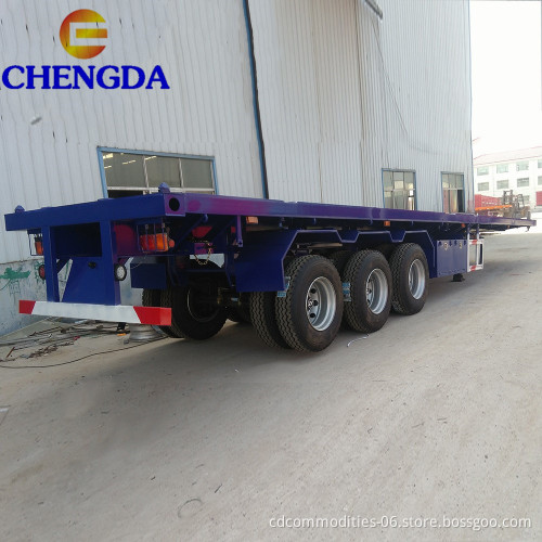 3 assi da 20 piedi da 40 piedi da 40 piedi a piante di camion semi -carico